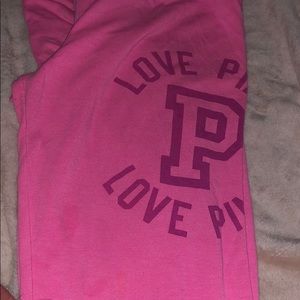 Pink Victoria’s secret pajama pants barely worn
